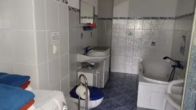 Ein Badezimmer in der Unterkunft Ferienwohnung Schaarschmidt