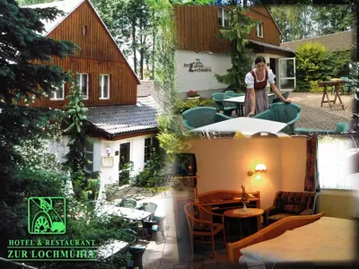 Ein Garten an der Unterkunft Land-gut-Hotel Zur Lochmühle