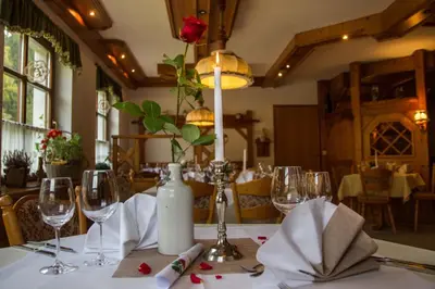 Getränke in der Unterkunft Hotel Schwarzbeerschänke Pobershau