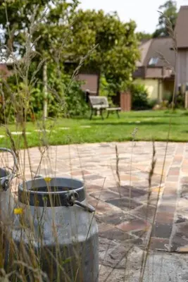 Ein Garten an der Unterkunft Ferienwohnung 1