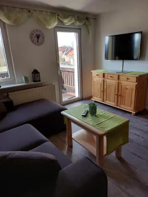TV/Unterhaltungsangebot in der Unterkunft Ferienwohnung Willkommen