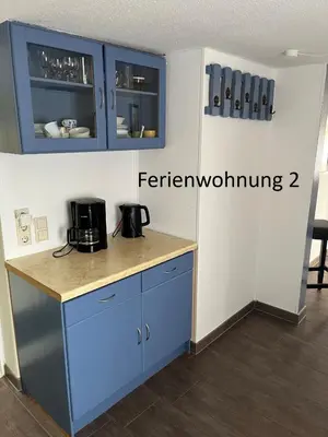 Küche/Küchenzeile in der Unterkunft Ferienwohnung Fachwerkhaus