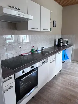 Küche/Küchenzeile in der Unterkunft Ferienwohnung Bella in Heidenau bei Dresden