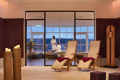 Ein Sitzbereich in der Unterkunft Hotel Bei Gretel, Wellness & Ayurveda