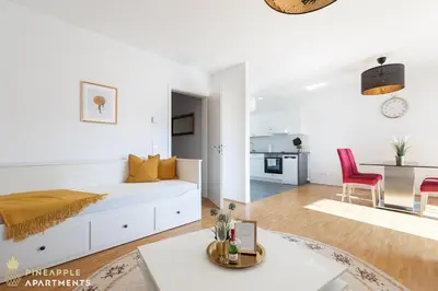 Küche/Küchenzeile in der Unterkunft PINEAPPLE APARTMENTS - Zwinger II - 70qm - 1x free parking