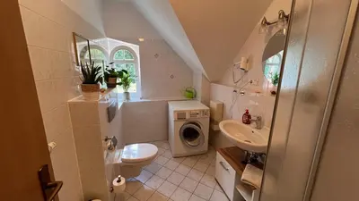 Ein Badezimmer in der Unterkunft Ferienwohnung König Georg