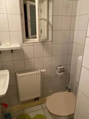 Ein Badezimmer in der Unterkunft 