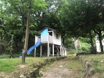 Ein Garten an der Unterkunft Wanderer Paradies