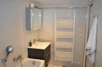 Ein Badezimmer in der Unterkunft Ferienhaus Köhler