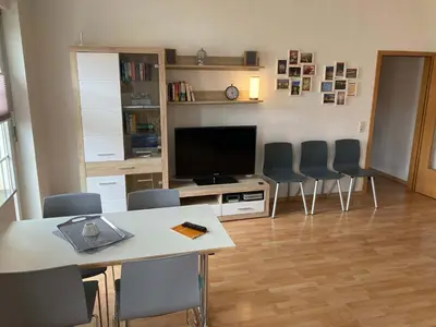 TV/Unterhaltungsangebot in der Unterkunft Ferienwohnung Tapetenwechsel -Balkon-