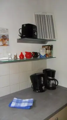 Küche/Küchenzeile in der Unterkunft Ferienwohnung Tina