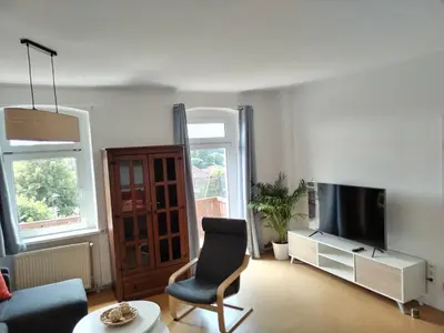 TV/Unterhaltungsangebot in der Unterkunft FeWo am Elbhang