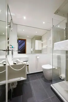 Ein Badezimmer in der Unterkunft Hotel Schloss Eckberg