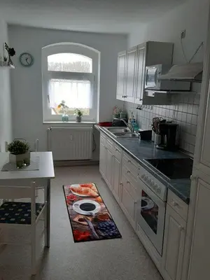 Küche/Küchenzeile in der Unterkunft Ferienwohnung Bonny, Limbach-Oberfrohna
