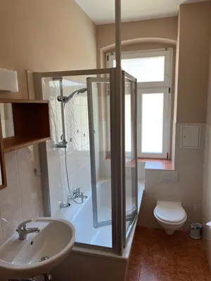 Ein Badezimmer in der Unterkunft Quartier am Nationalparkhaus