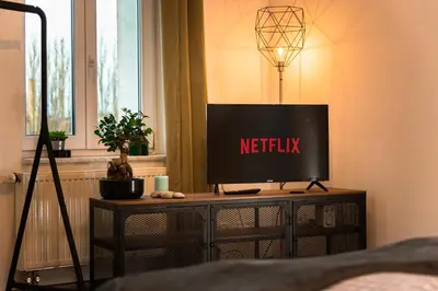 TV/Unterhaltungsangebot in der Unterkunft Industriecharme Apartment - Nespresso, Netflix, WIFI, Zentral, Messe