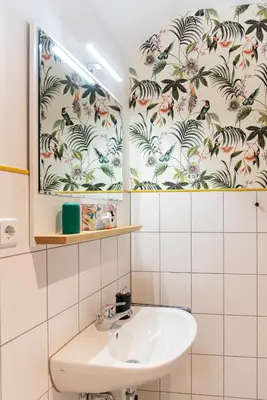 Ein Badezimmer in der Unterkunft Industriecharme Apartment - Nespresso, Netflix, WIFI, Zentral, Messe