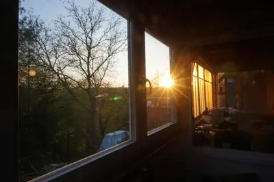 Blick auf den Sonnenuntergang/Sonnenaufgang von des Ferienhauses aus oder aus der Nähe