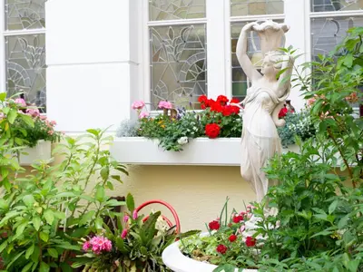 Ein Garten an der Unterkunft Hotel Zum Vetter