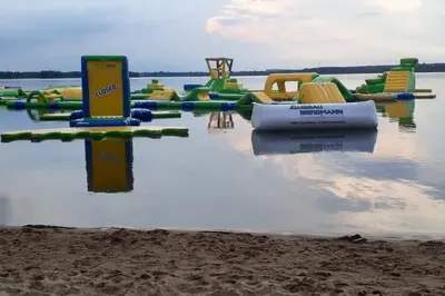 Blick auf einen Fluss in der Nähe der Ferienwohnung