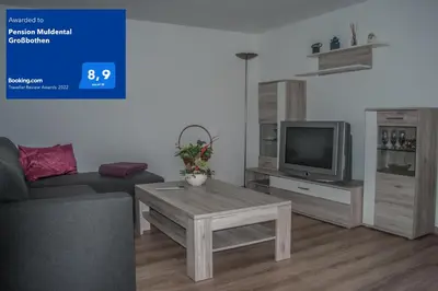 TV/Unterhaltungsangebot in der Unterkunft Pension Muldental Großbothen