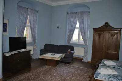 TV/Unterhaltungsangebot in der Unterkunft Schloss Triestewitz