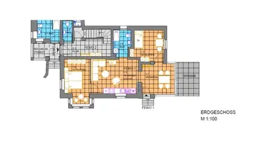 Grundriss der Unterkunft Prima Klima Villa - Ferienwohnung Steinbrecher