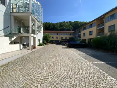 Das Gebäude in dem sich die Ferienwohnung befindet