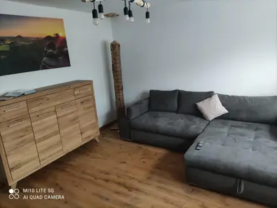 Ein Sitzbereich in der Unterkunft Gohrisch Hartmann
