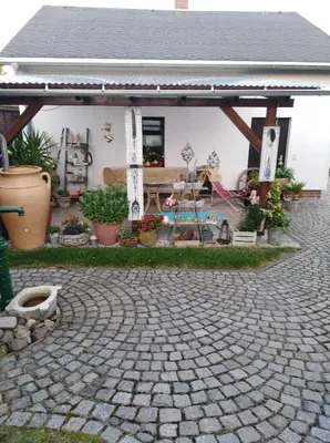 Ein Garten an der Unterkunft Ferienhaus Ullrich