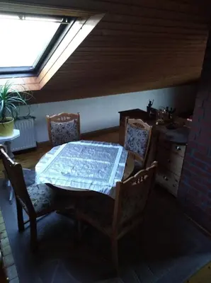 Ein Sitzbereich in der Unterkunft Ferienhaus Ullrich