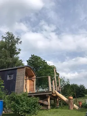 Das Gebäude in dem sich die Ferienwohnung befindet