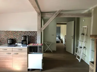 Küche/Küchenzeile in der Unterkunft Wohnung Maggy