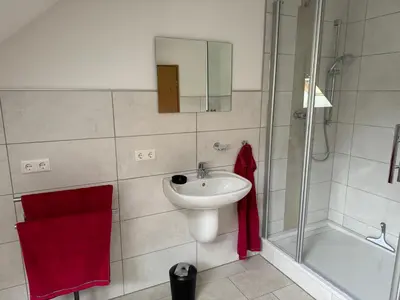 Ein Badezimmer in der Unterkunft Goldene Krone