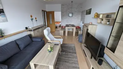 Küche/Küchenzeile in der Unterkunft Ferienwohnung Schlieben
