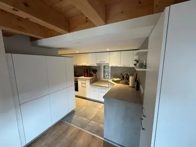 Küche/Küchenzeile in der Unterkunft Ferienhaus Elbsicht