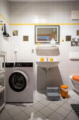 Ein Badezimmer in der Unterkunft Große Louise in der Neustadt für Familien & Kinder