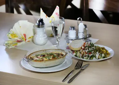 Essen in der Pension oder in der Nähe