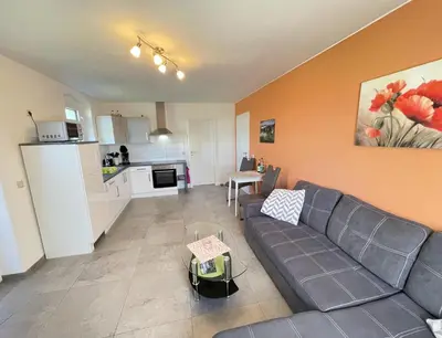Küche/Küchenzeile in der Unterkunft Ferienwohnung Wanderglück
