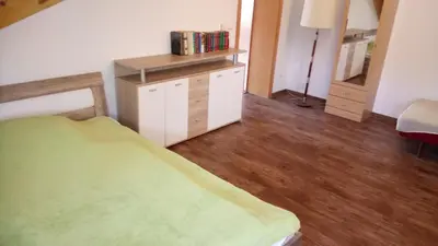 Ein Bett oder Betten in einem Zimmer der Unterkunft Apartmenthaus Reichelt