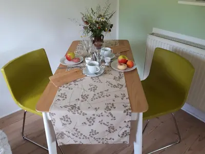 Ein Sitzbereich in der Unterkunft Villa Sonja
