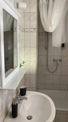 Ein Badezimmer in der Unterkunft Pension zur 23