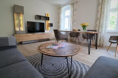TV/Unterhaltungsangebot in der Unterkunft Ferienwohnung zum Bielatal