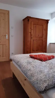 Ein Bett oder Betten in einem Zimmer der Unterkunft Biohof Seifert