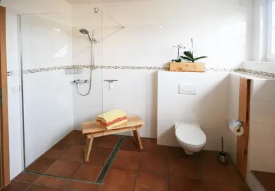Ein Badezimmer in der Unterkunft Ferienhaus Villa Maria - Ferienwohnung Chippendale