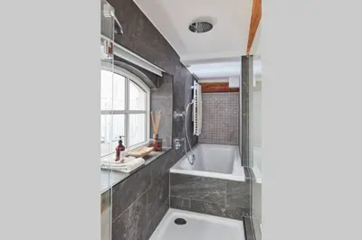 Ein Badezimmer in der Unterkunft Tiny House Loft2d, Terrasse, WIFI, Romantik