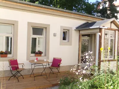 Das Gebäude in dem sich das Ferienhaus befindet