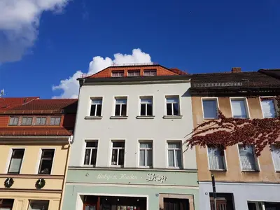 Das Gebäude in dem sich die Ferienwohnung befindet