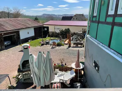 Das Gebäude in dem sich die Ferienwohnung befindet