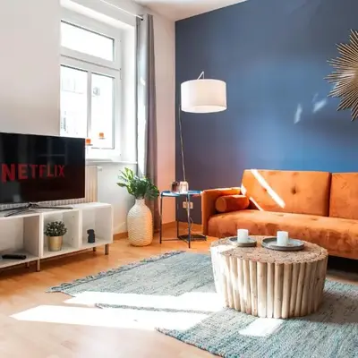 Stilvolles Apartment - Balkon